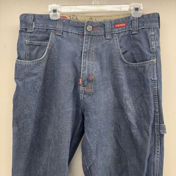 Vintage Marc Ecko Mens Jeans 36x31 Blue Limited Edition Classic Carpenter Y2K - Picture 4 of 11